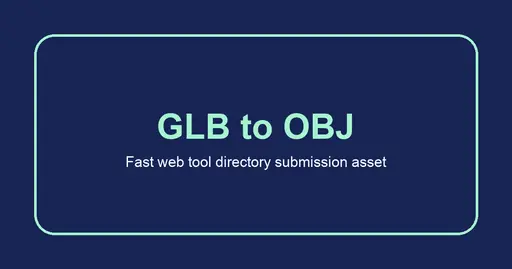 GLB to OBJ