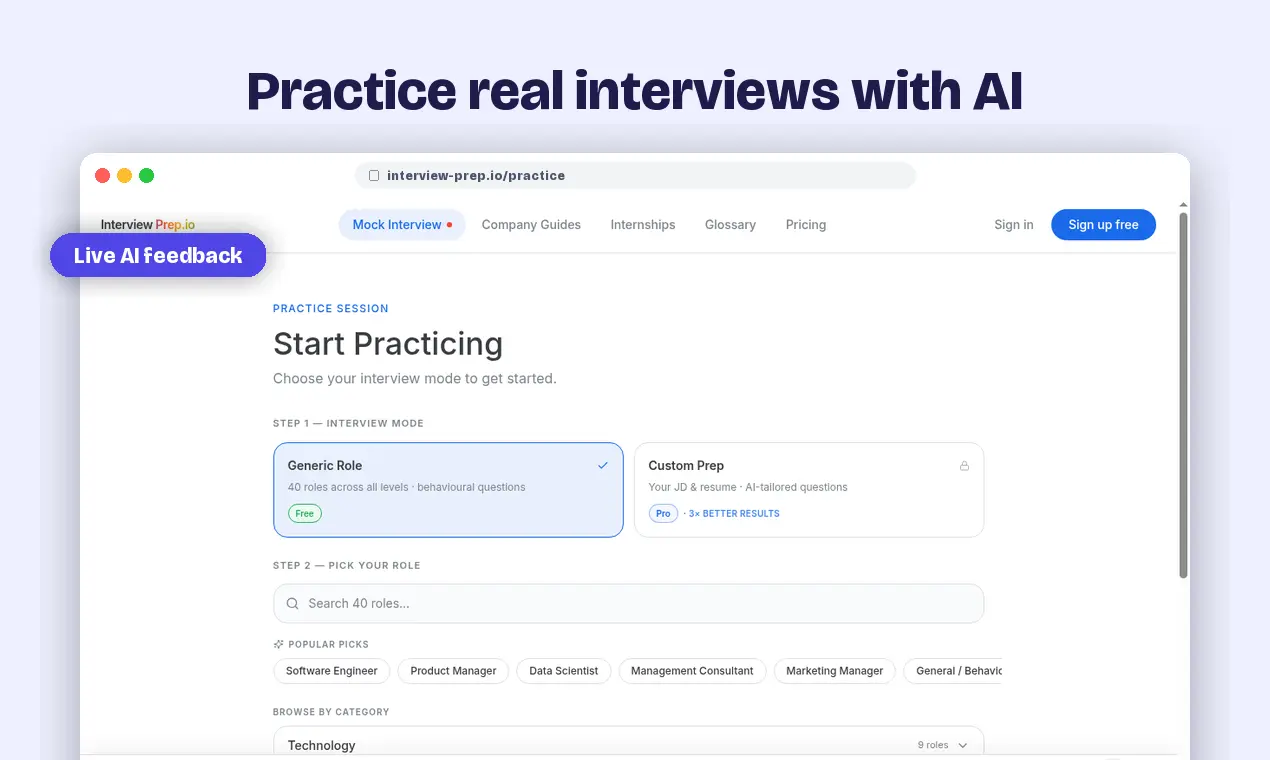 Screenshot 4 of Interview Prep.io