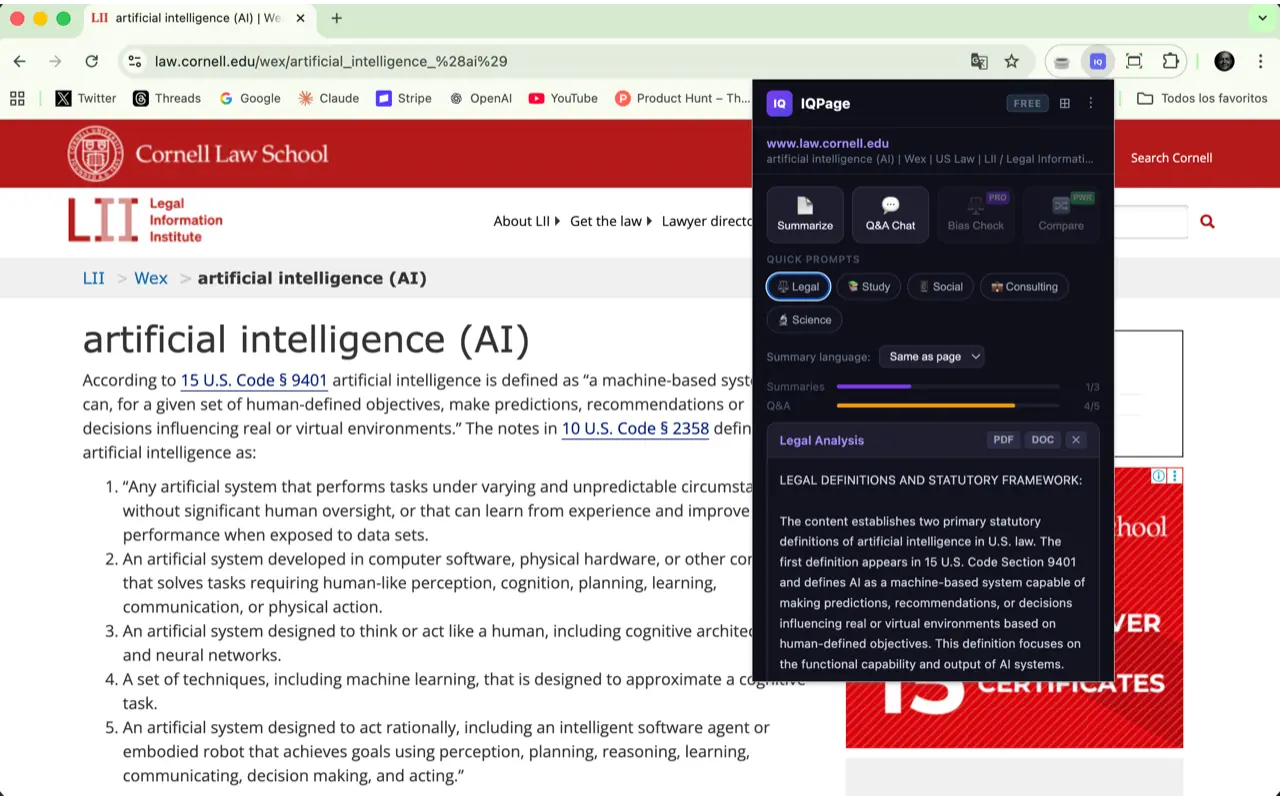 Screenshot 1 of IQPage