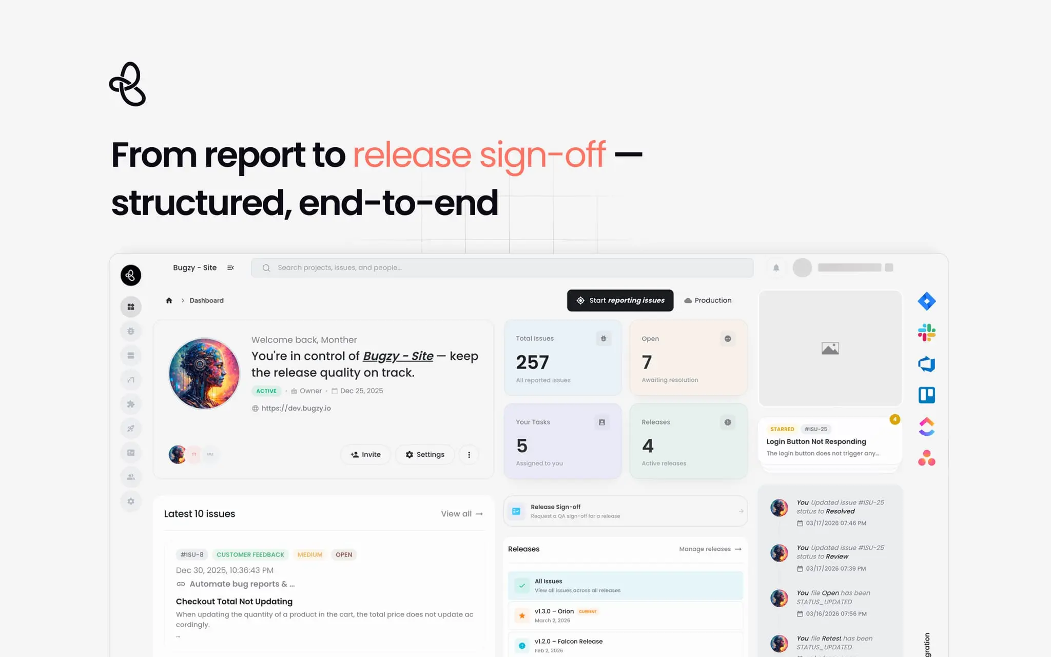 Screenshot 1 of Bugzy