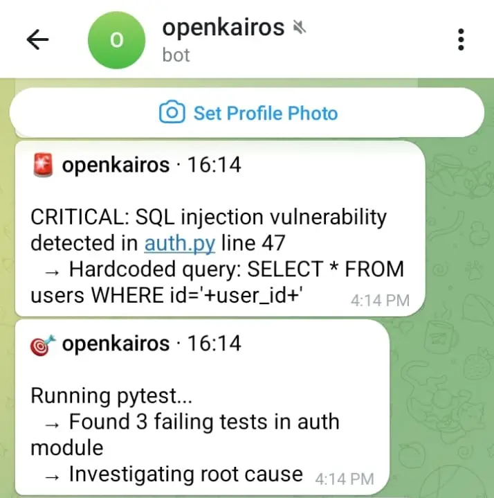 Screenshot 1 of openkairos