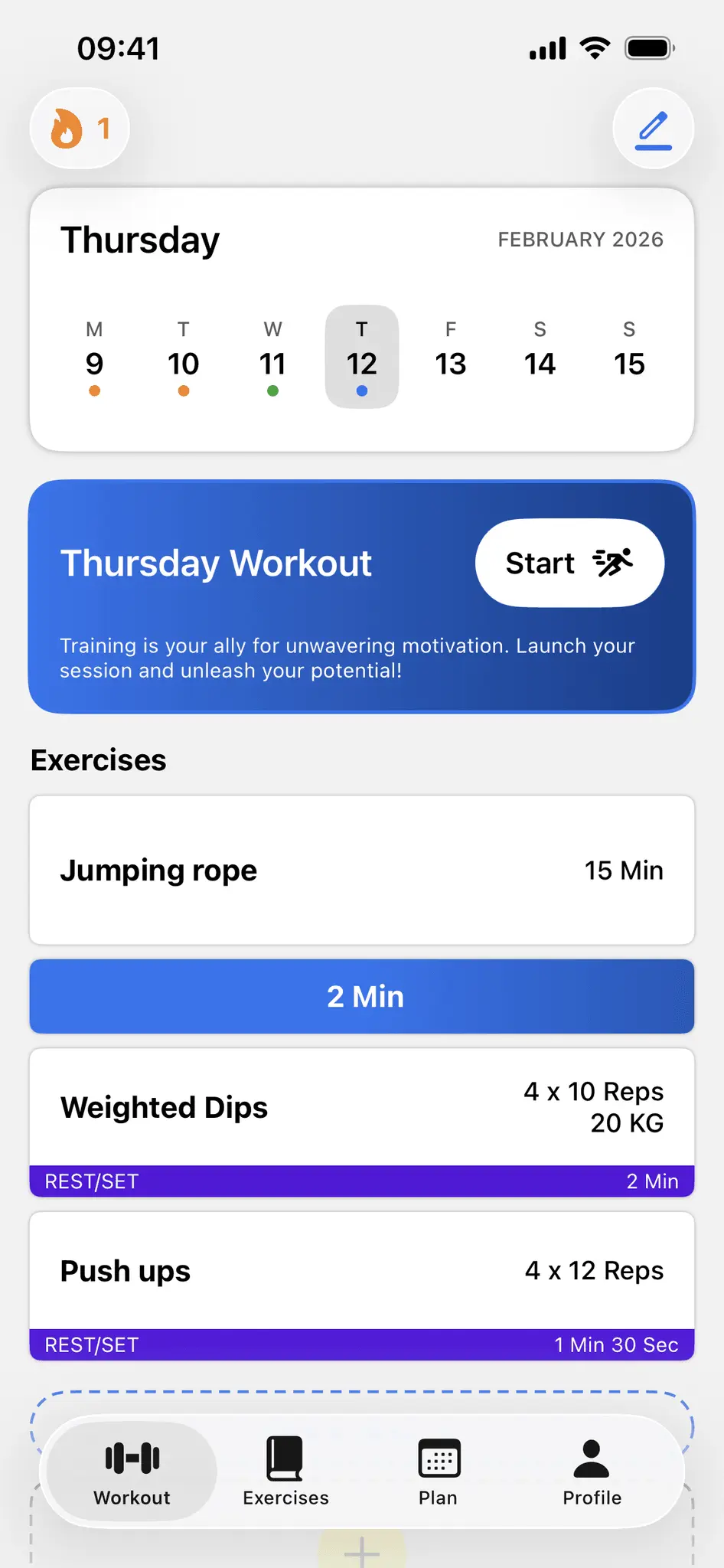 Screenshot 2 of Strainup: Workout Builder