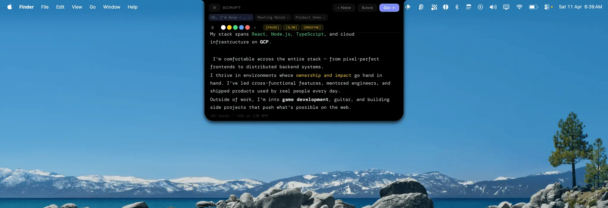 Screenshot 2 of OpenTeleprompter V3
