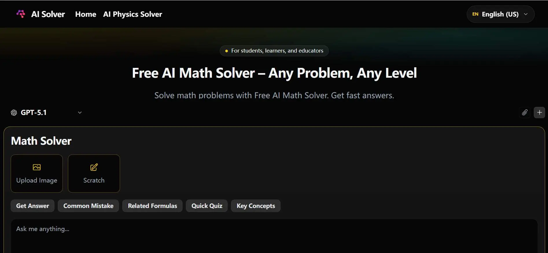 Screenshot 1 of Free AI Math Solver
