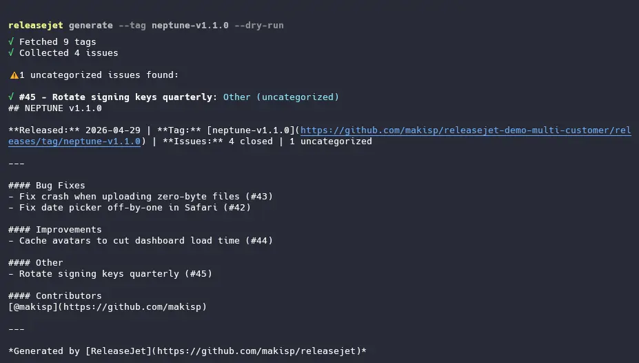 Screenshot 3 of ReleaseJet