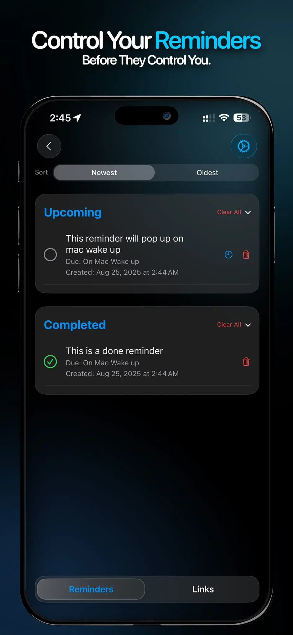 Screenshot 3 of WakeMinder