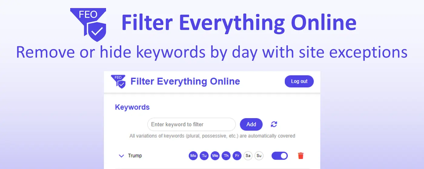 Screenshot 2 of Filter Everything Online - Extension