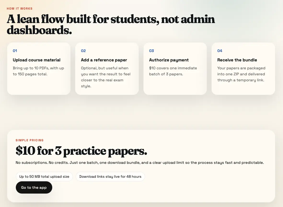 Screenshot 2 of PastPaperAI