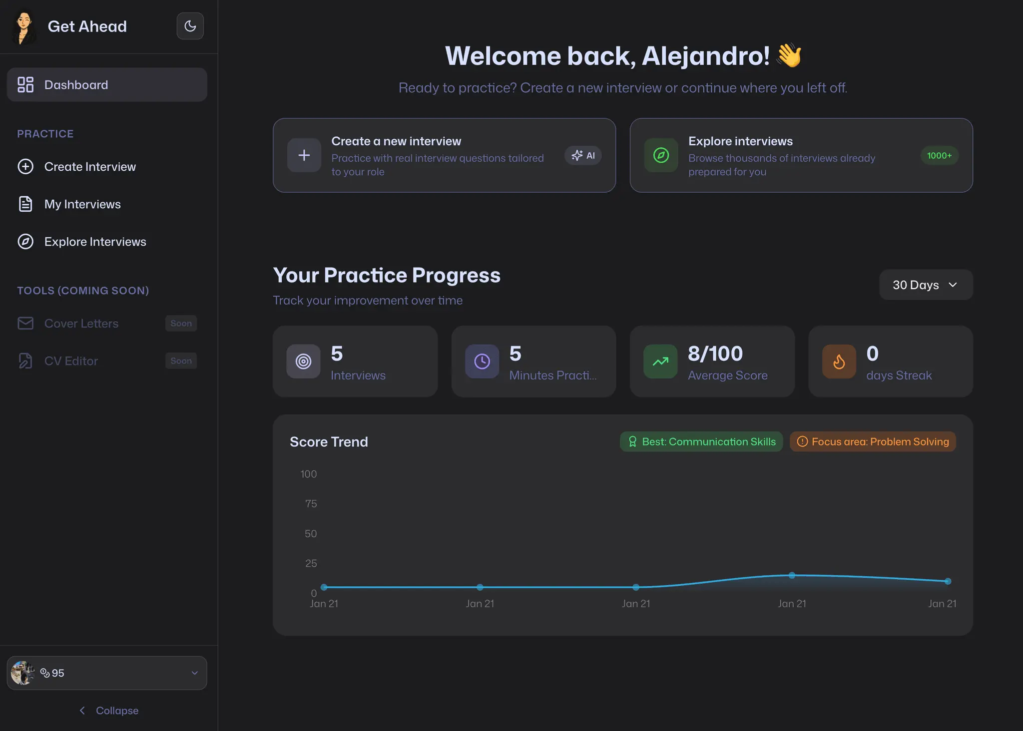 Screenshot 1 of Get Ahead AI