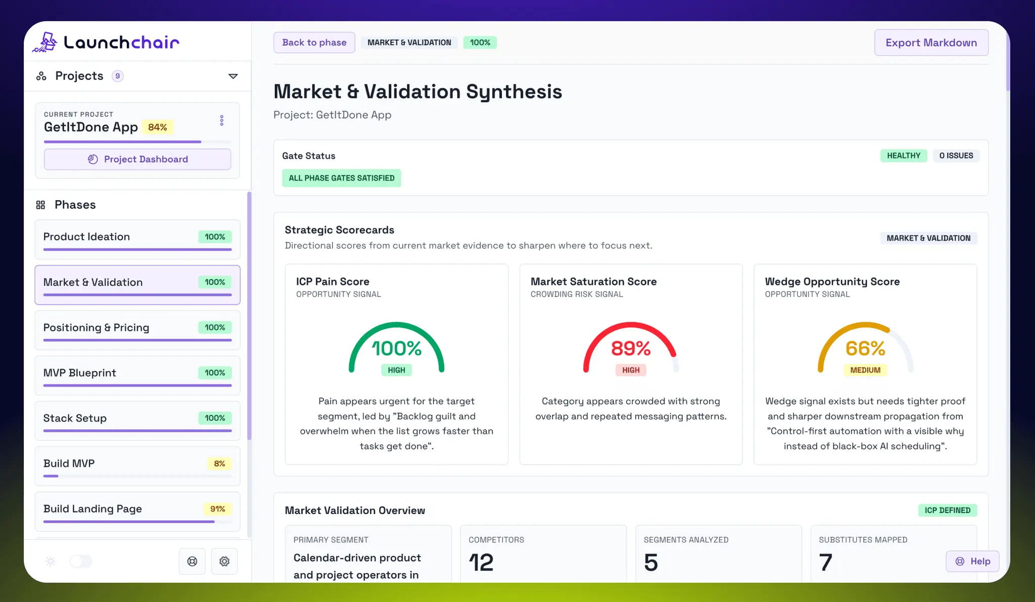 Screenshot 1 of LaunchChair