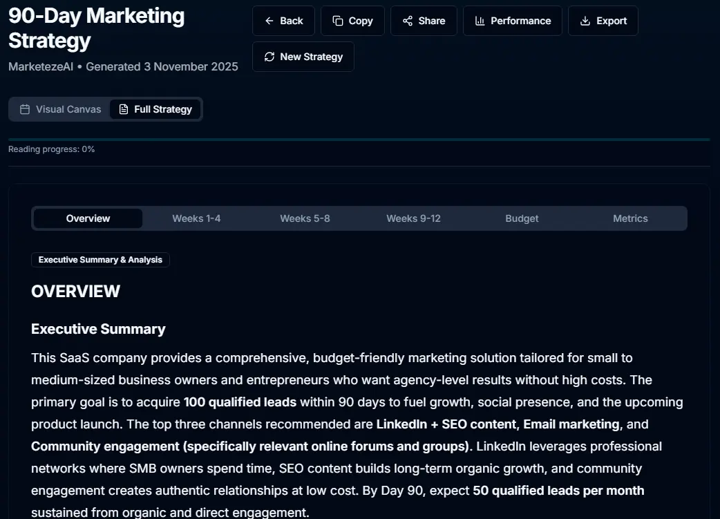 Screenshot 3 of MarketezeAI