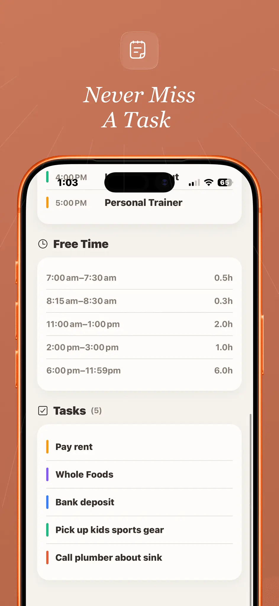 Screenshot 1 of At 'Em - personal daily briefing