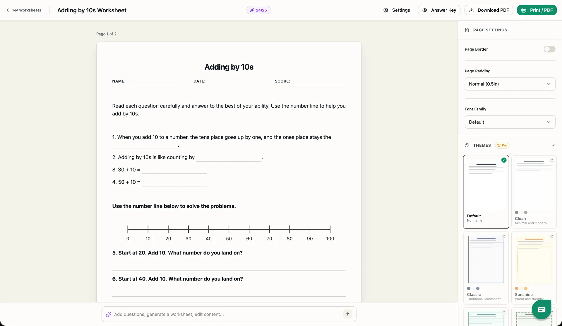 Screenshot 3 of Worksheetly