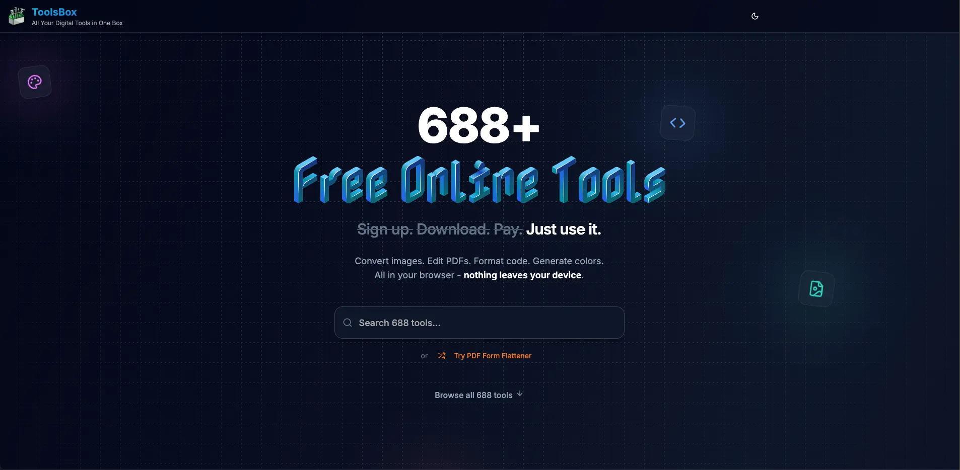 Screenshot 1 of ToolsBox