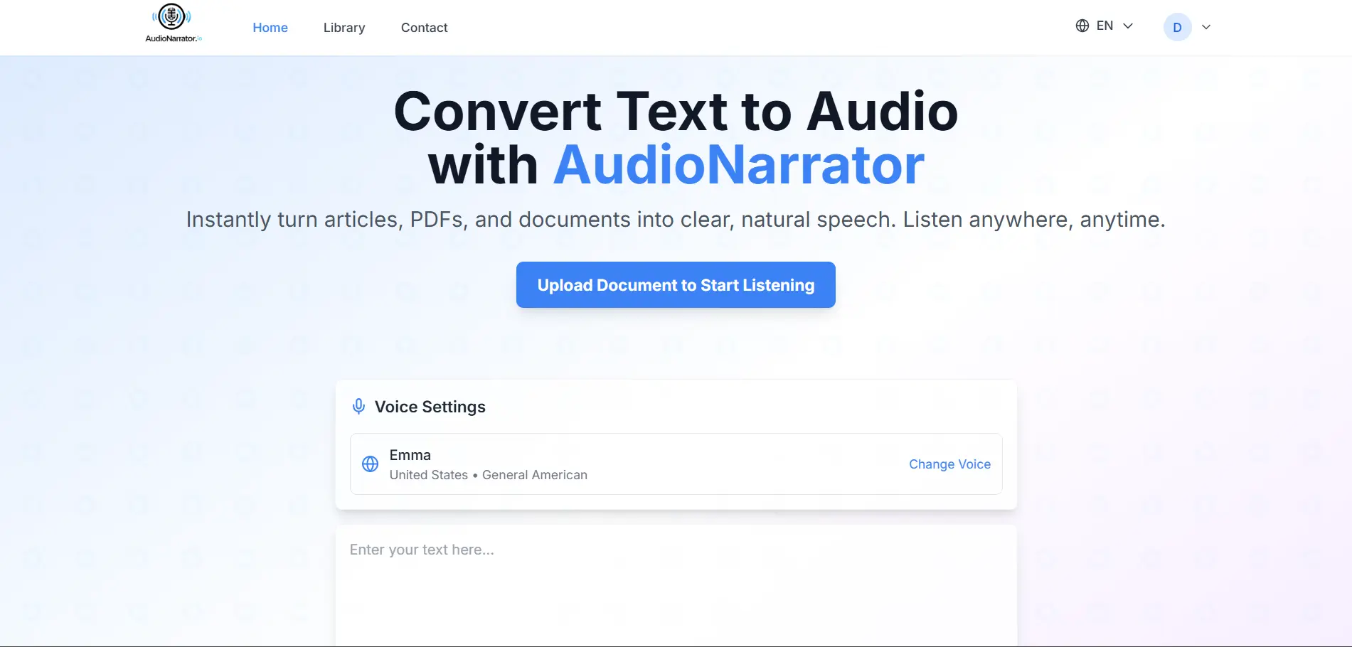 Screenshot 1 of AudioNarrator