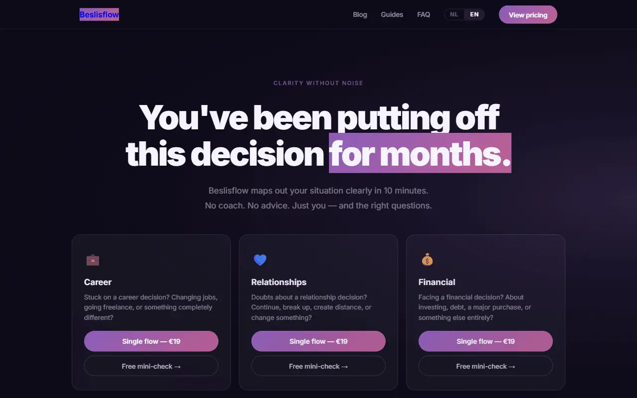 Screenshot 1 of Beslisflow