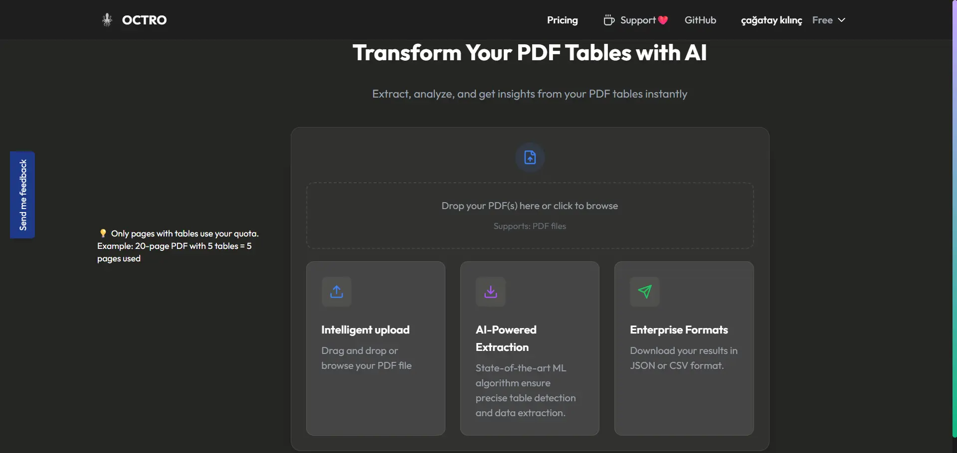 Screenshot 4 of Octro – Extract Complex PDF Tables