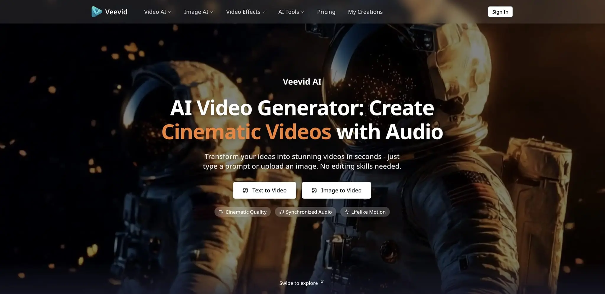 Screenshot 3 of Generate Cinematic AI Videos -   Veevid