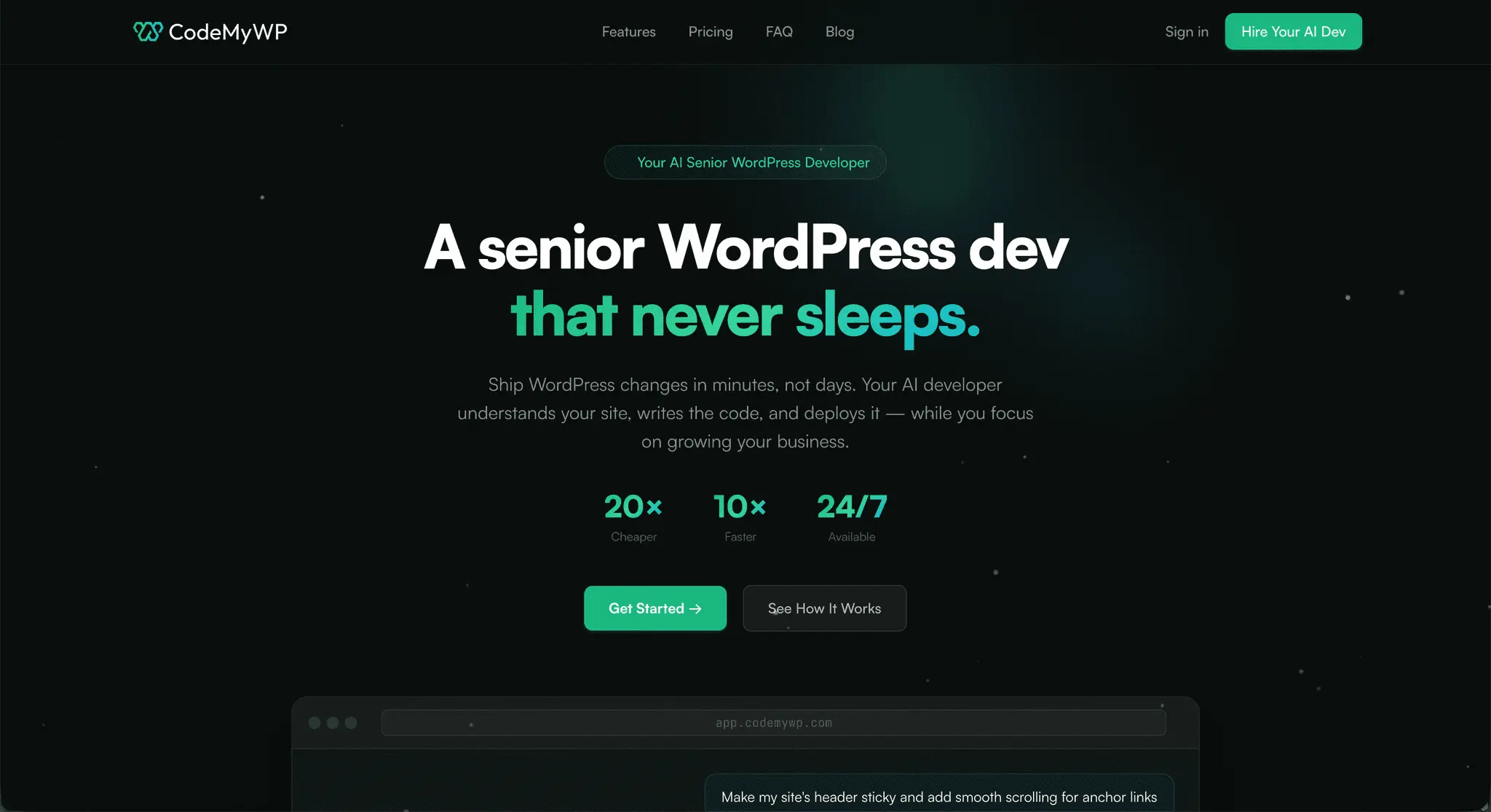 Screenshot 5 of CodeMyWP