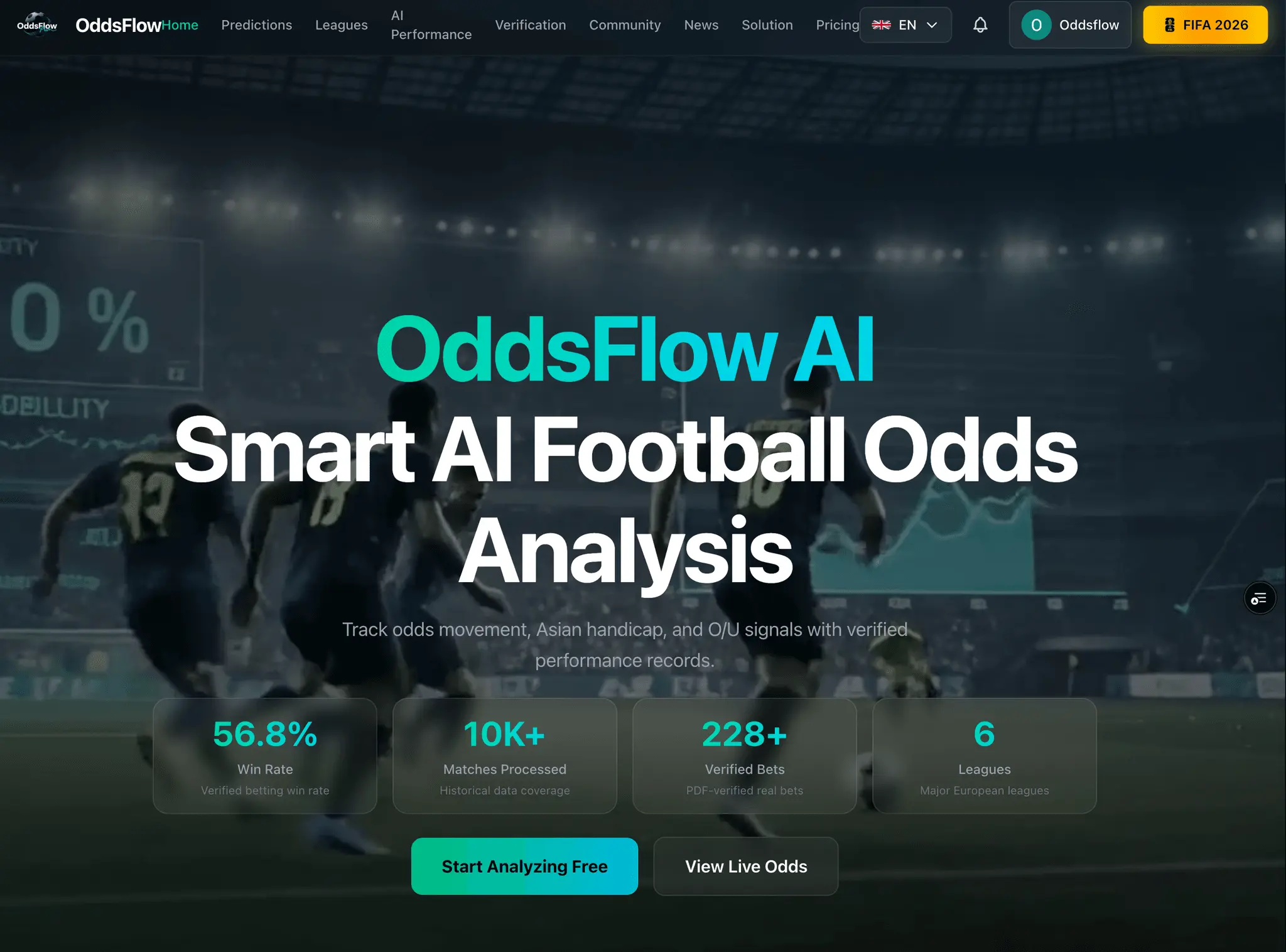 Screenshot 1 of Oddsflow AI 