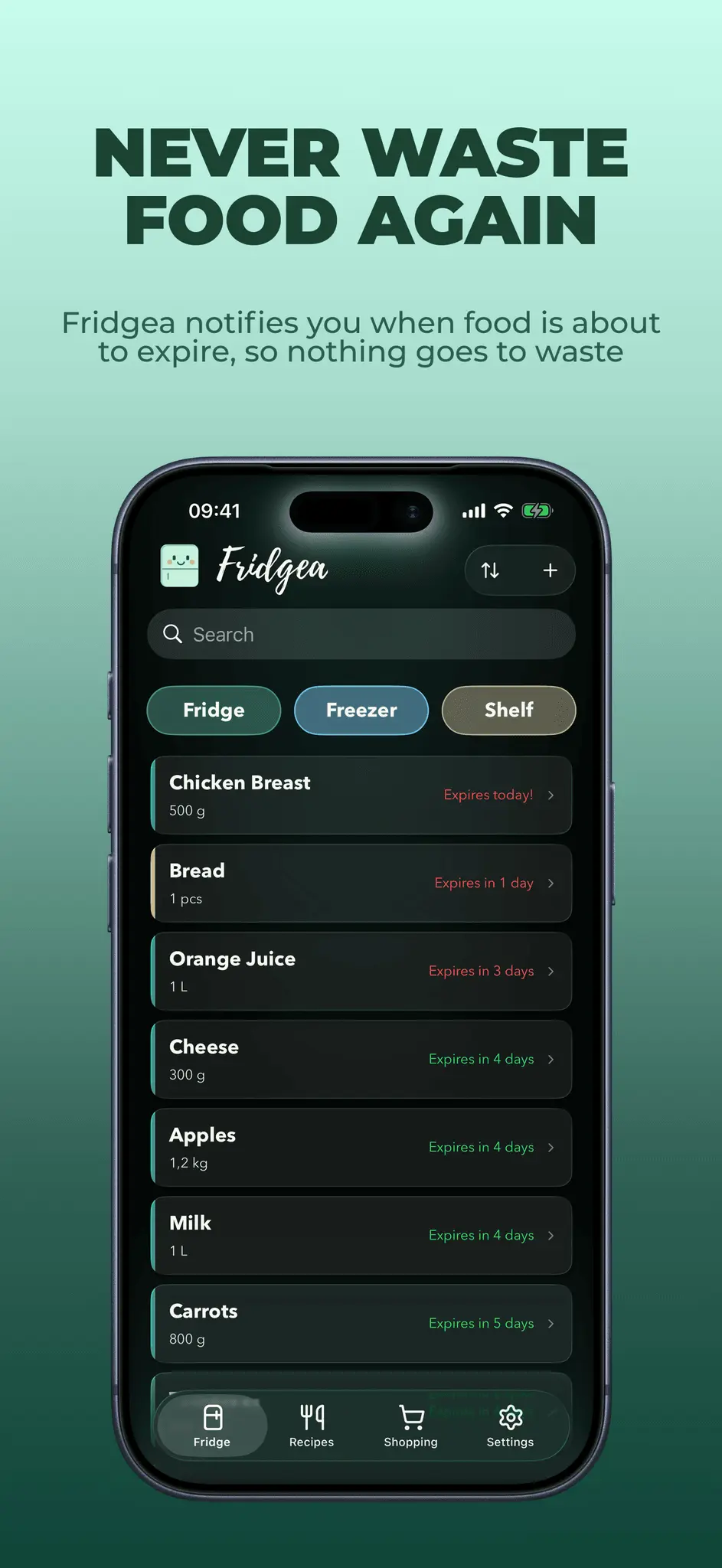 Screenshot 1 of Fridgea