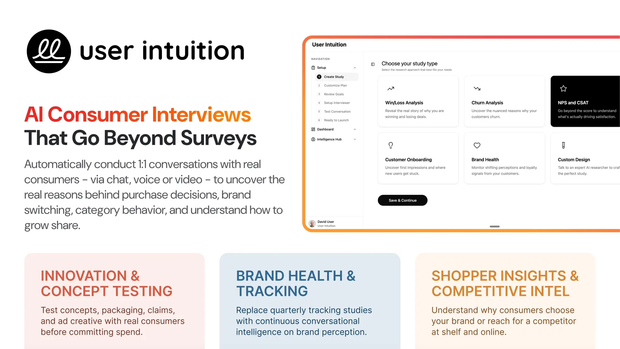 Screenshot 1 of User Intuition