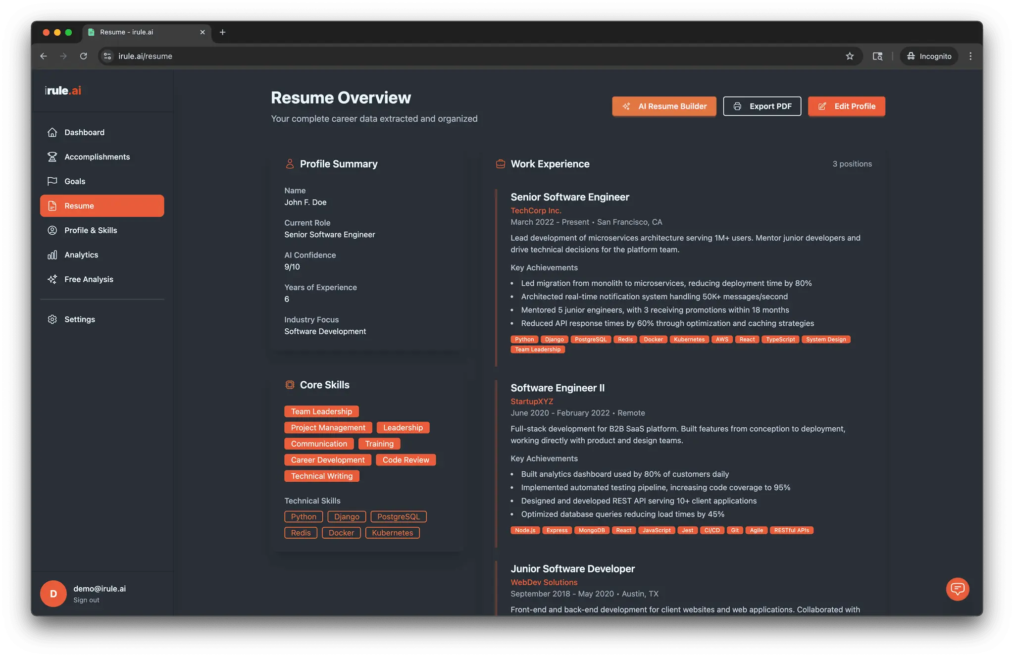Screenshot 5 of iRule.ai