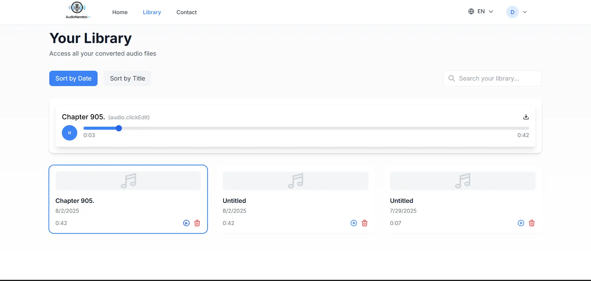 Screenshot 2 of AudioNarrator