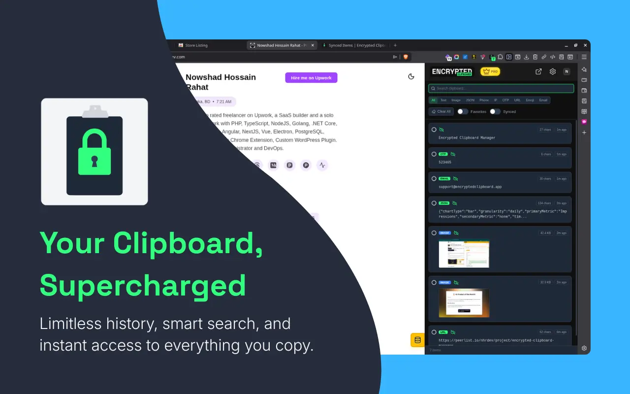 Screenshot 3 of Encrypted Clipboard Manager