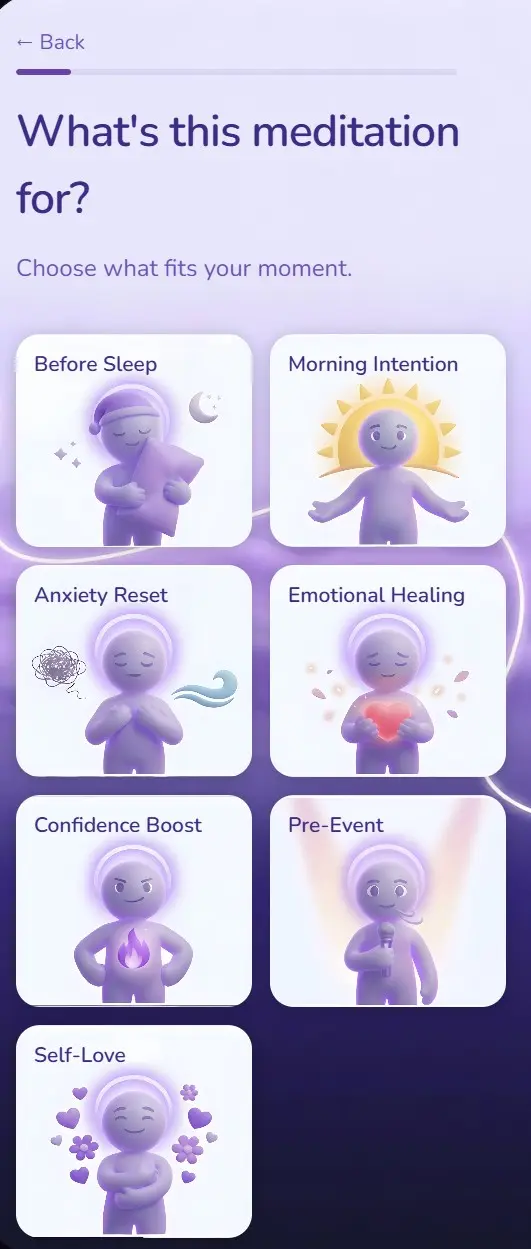Screenshot 7 of MediTailor - AI Meditation App