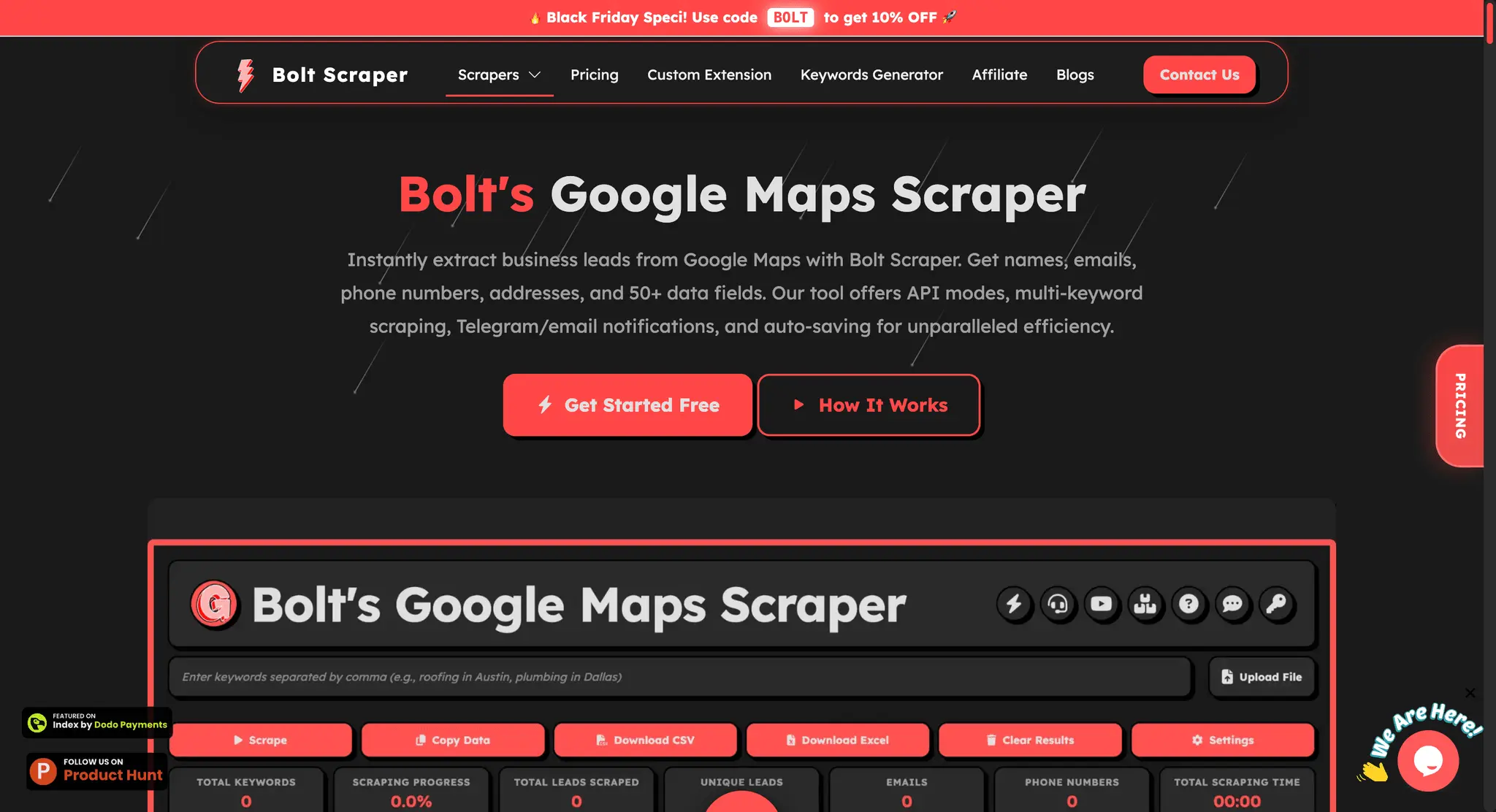 Screenshot 2 of Bolt Scraper