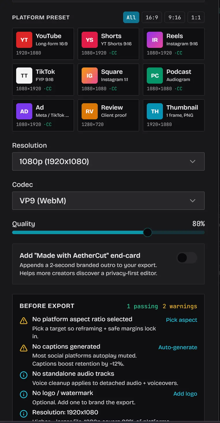 Screenshot 4 of AetherCut