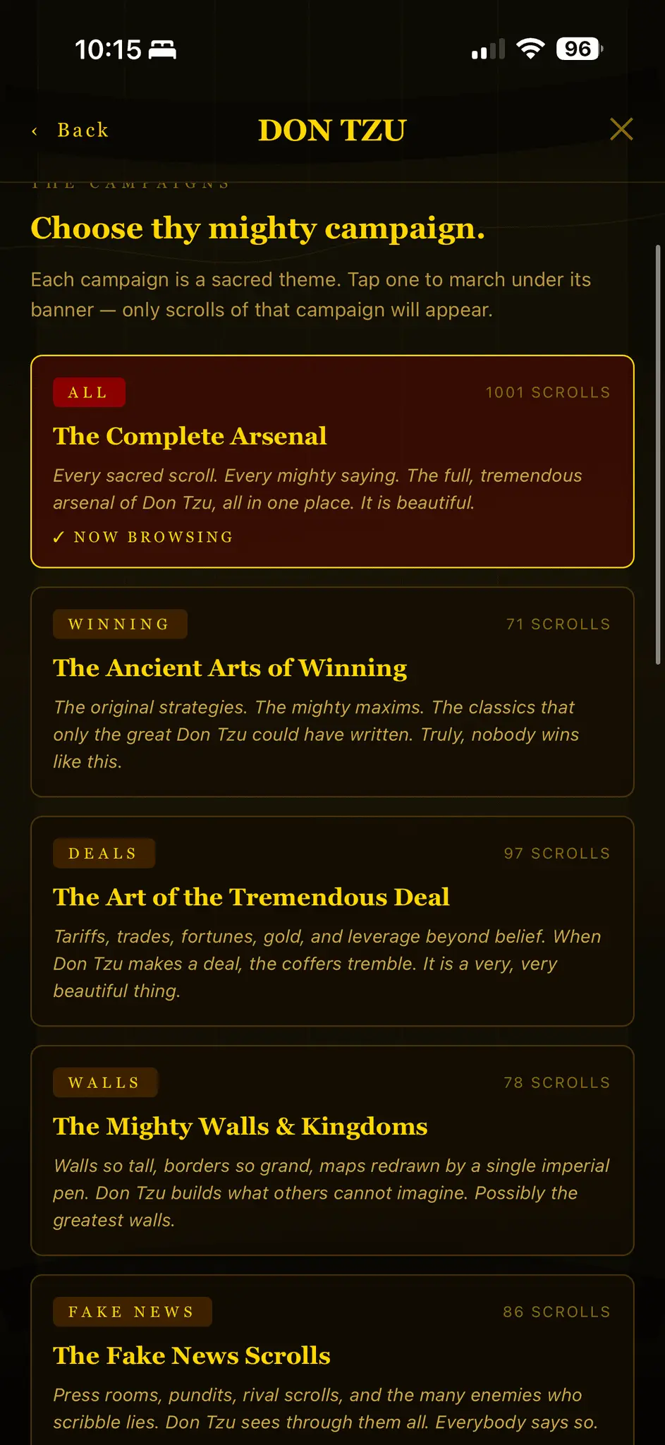 Screenshot 1 of Don Tzu