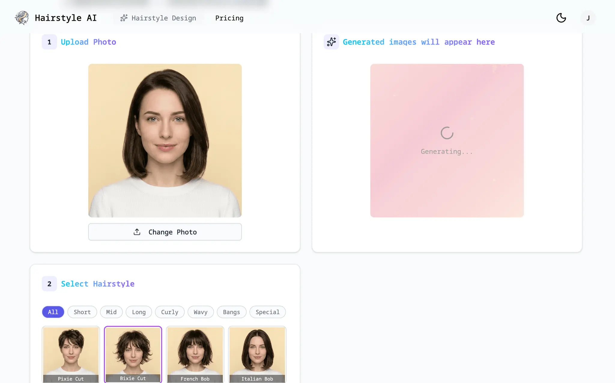 Screenshot 2 of Free AI Hairstyle Try On
