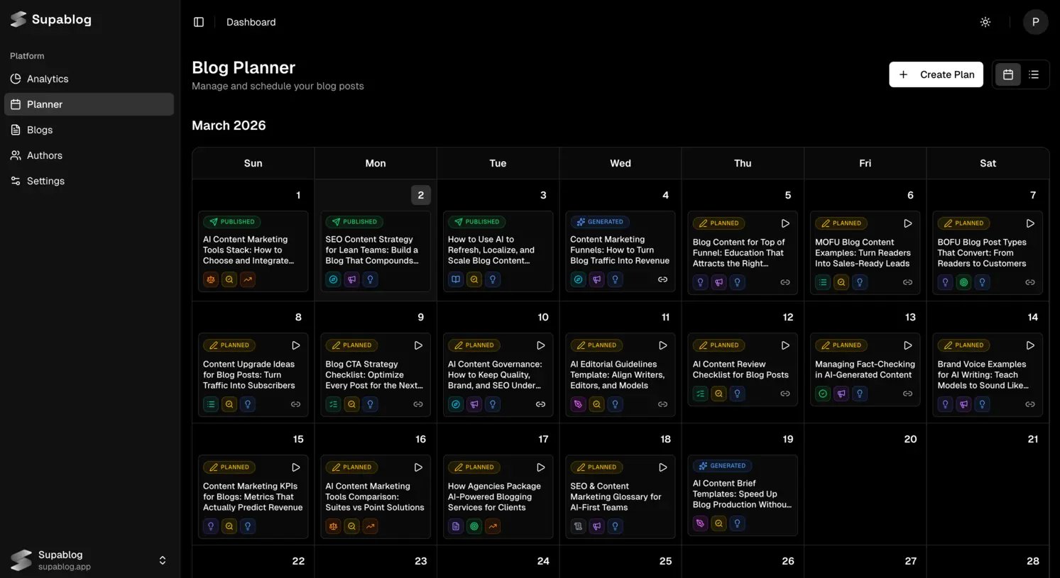 Screenshot 1 of Supablog