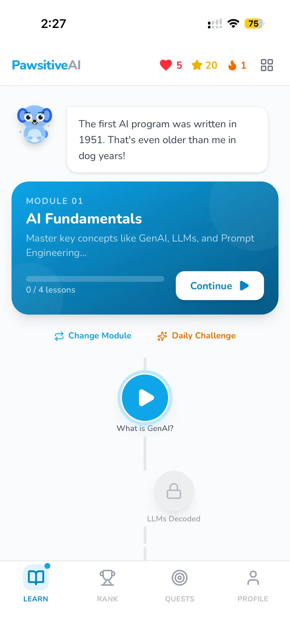Screenshot 6 of Pawsitive AI Learning