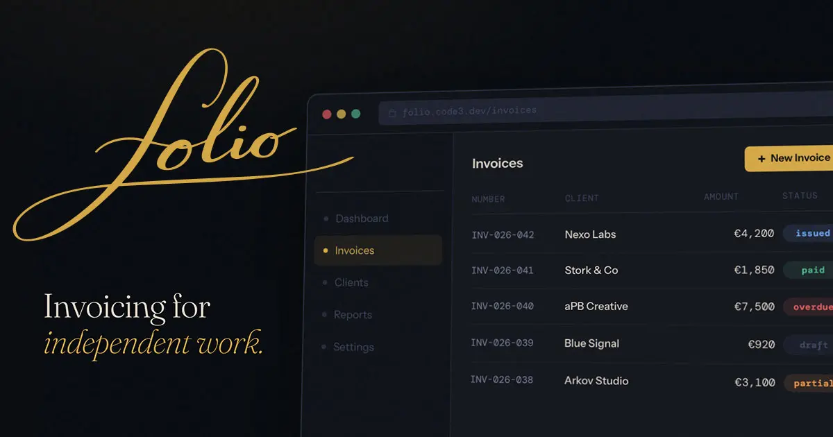 Screenshot 1 of folio