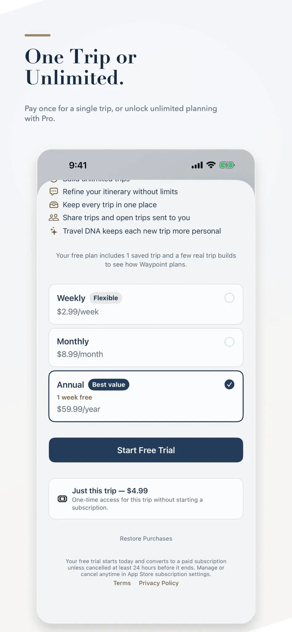 Screenshot 3 of Waypoint: AI Trip Planner