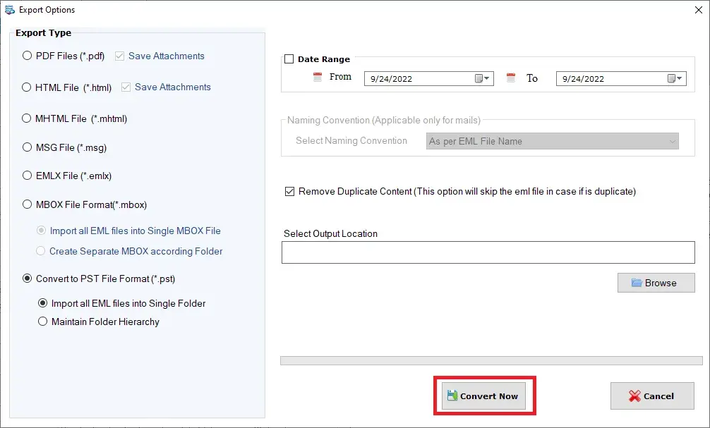 Screenshot 4 of Softaken EML to PST Converter