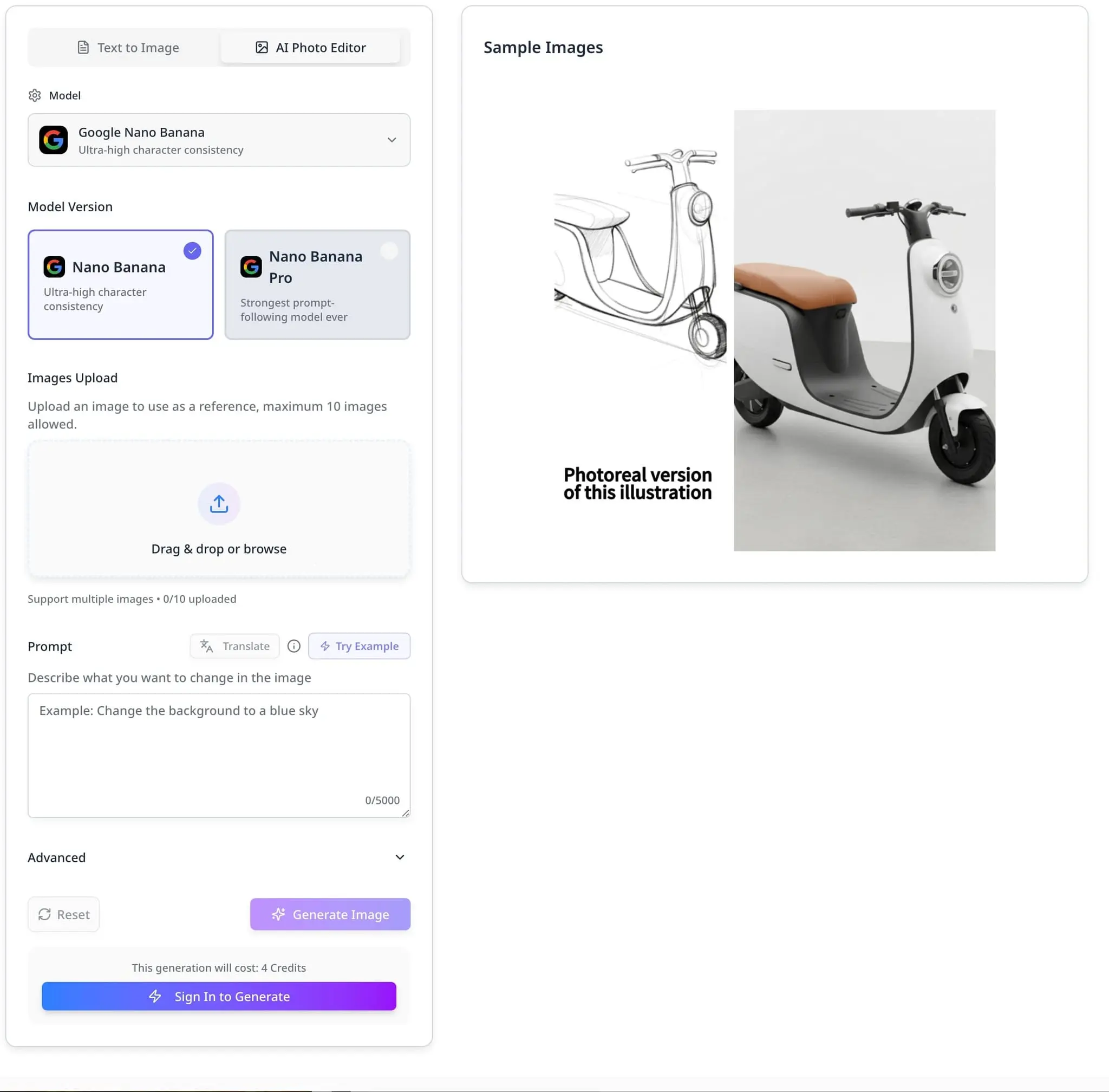 Screenshot 1 of AI Photo Editor