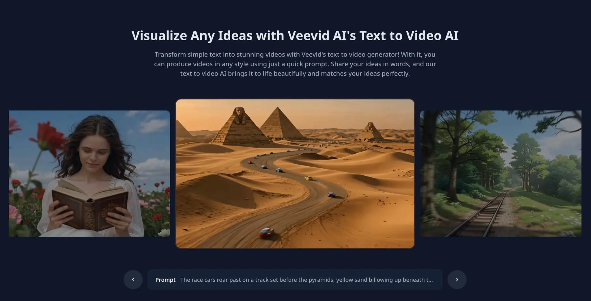 Screenshot 1 of Generate Cinematic AI Videos -   Veevid