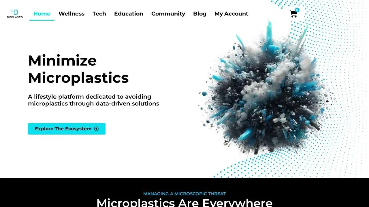Screenshot 1 of Microplastic Intake App