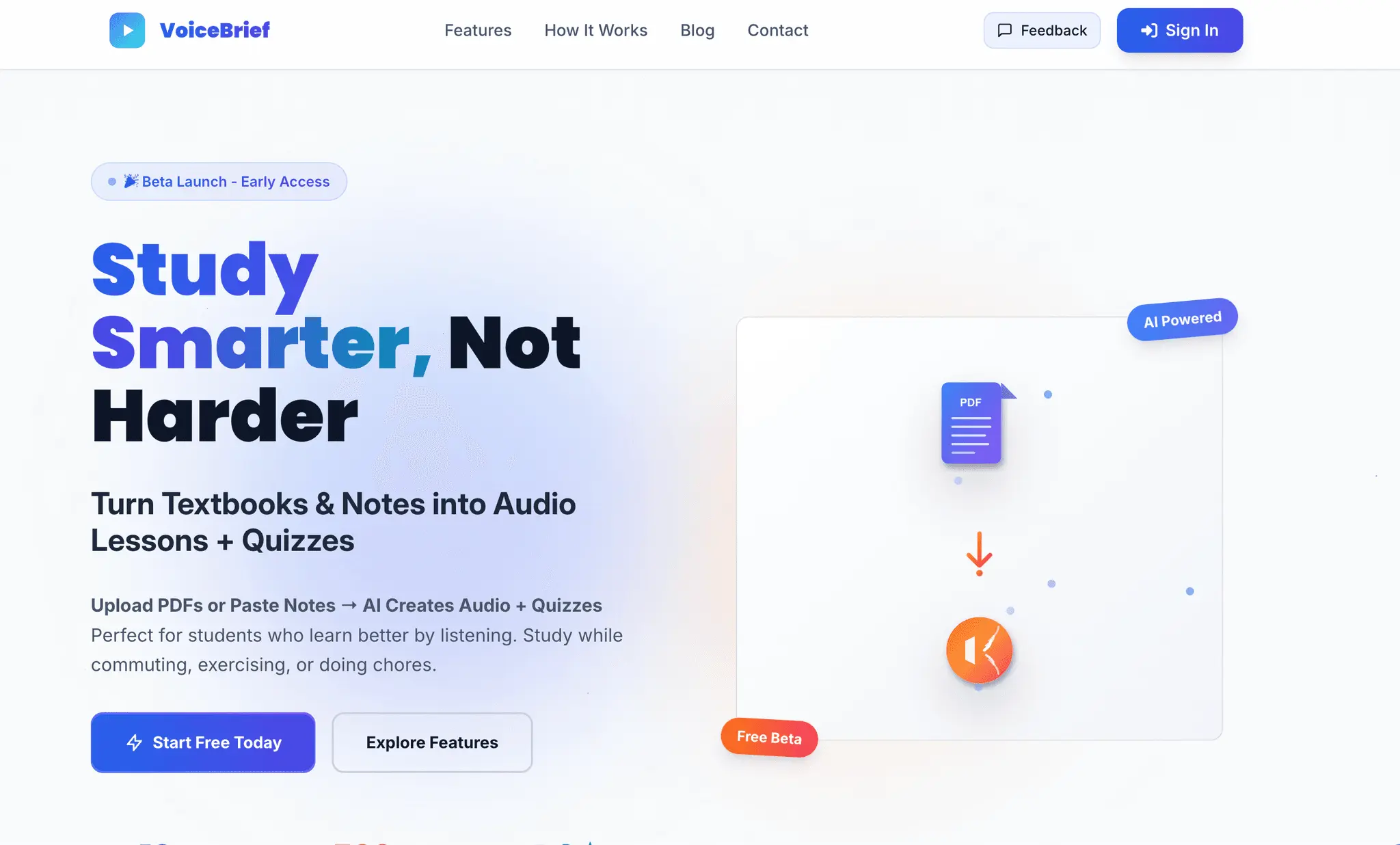 Screenshot 2 of VoiceBrief.io
