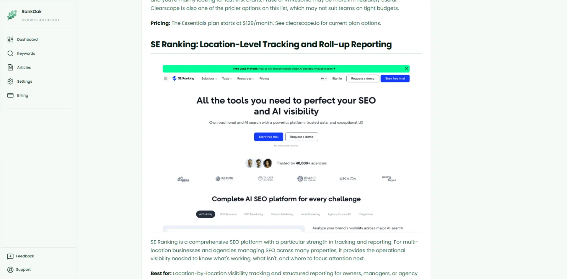 Screenshot 5 of RankOak