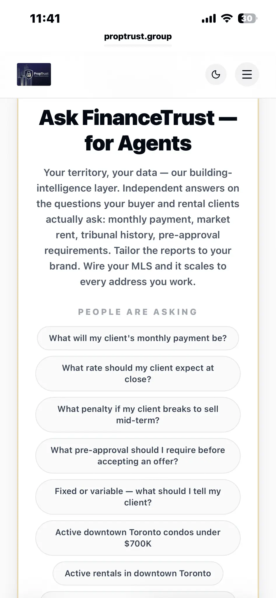 Screenshot 1 of PropTrust