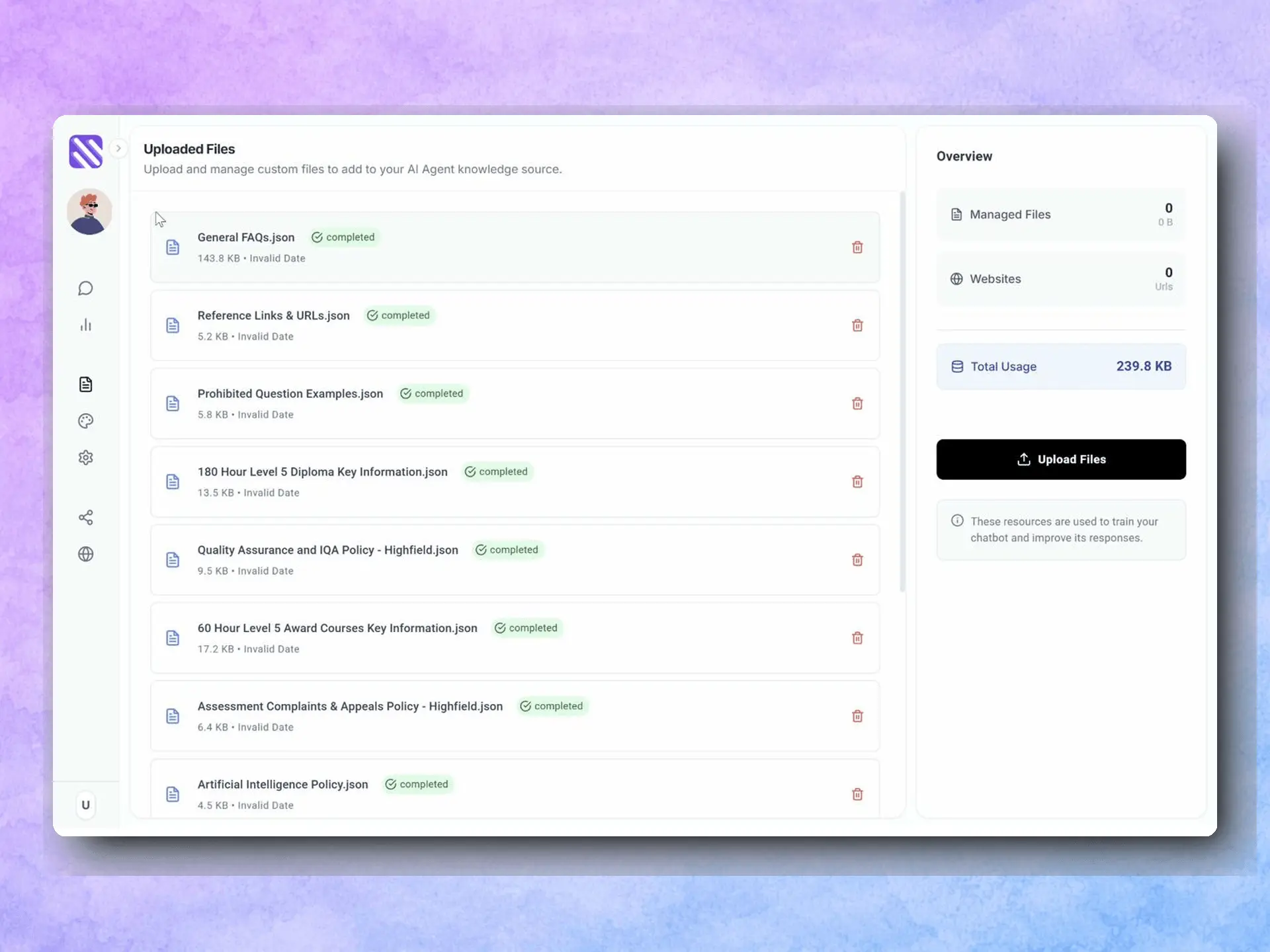 Screenshot 3 of SmushChat AI Chatbot Builder
