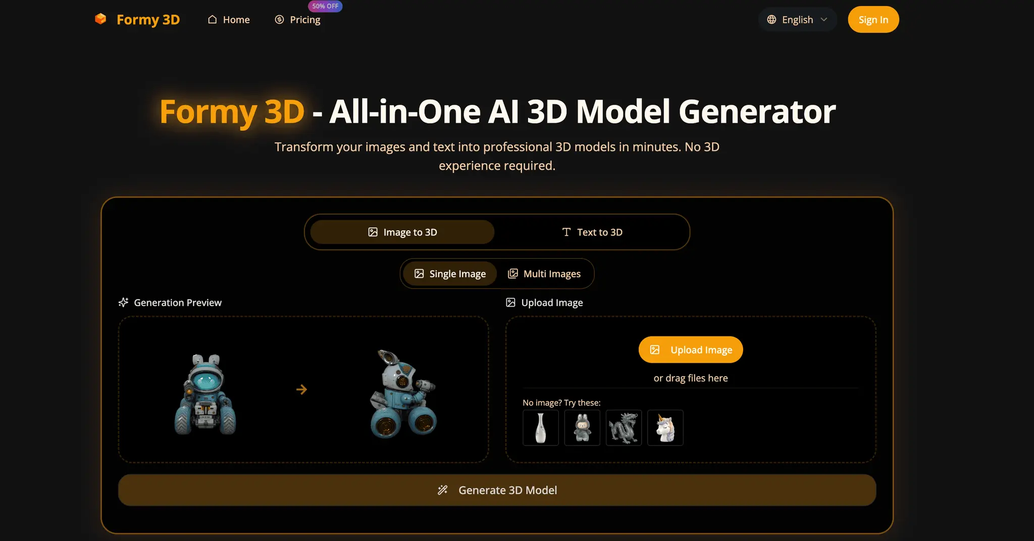 Screenshot 1 of Formy 3D