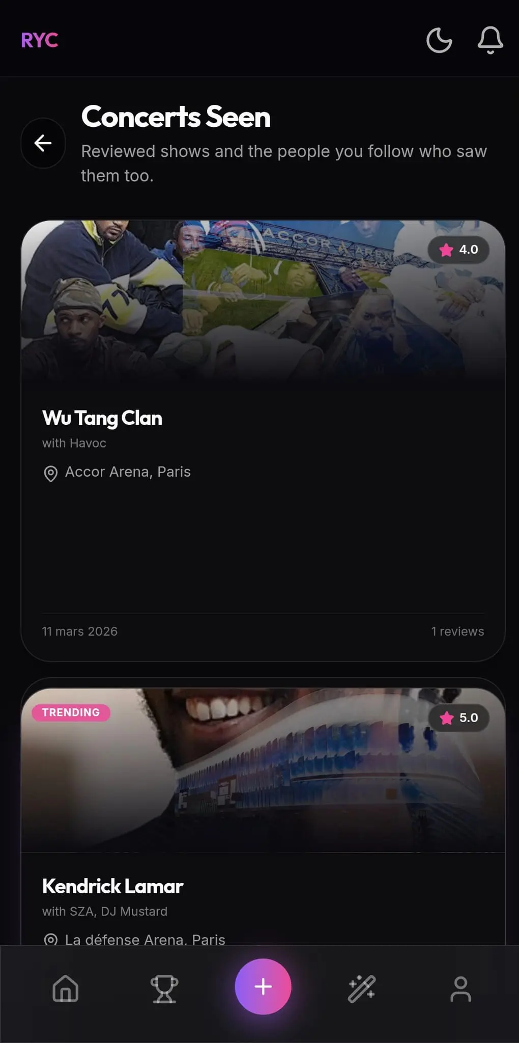 Screenshot 2 of Rate Your Concert