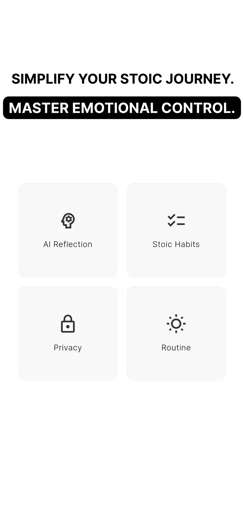 Screenshot 3 of Stoxia — Stoic AI Journal