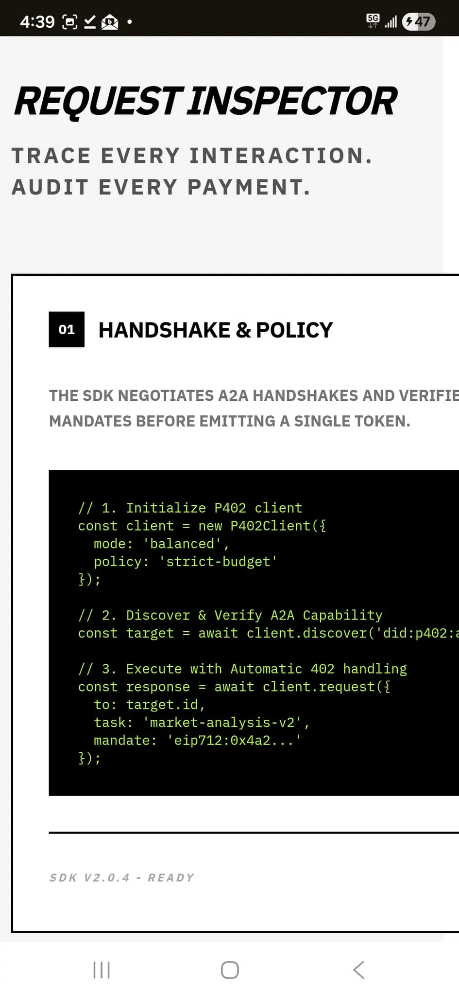 Screenshot 2 of P402.io